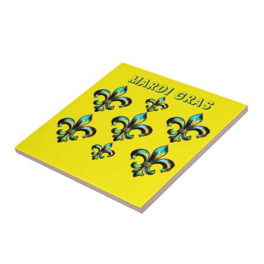 Mardi Gras Lilie Fliese (Seite)