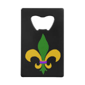 Mardi Gras Lilie Geldbeutel Flaschenöffner (Rückseite)