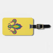 Mardi Gras Lilie Gepäckanhänger (Vorderseite horizontal)