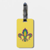 Mardi Gras Lilie Gepäckanhänger (Rückseite vertikal)