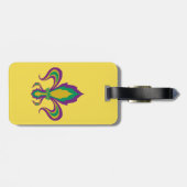 Mardi Gras Lilie Gepäckanhänger (Rückseite horizontal)