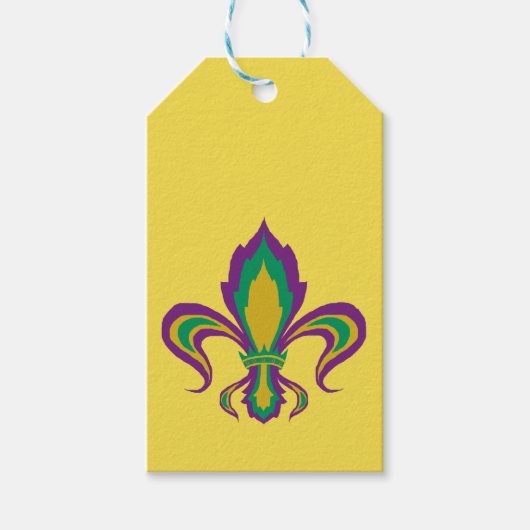 Mardi Gras Lilie Geschenkanhänger (Vorderseite)