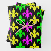 Mardi Gras Lilie Geschenkpapier Set (Beispiel)