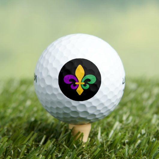 Mardi Gras Lilie Golfball (Insitu T-Shirt)