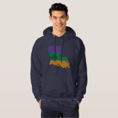 Mardi Gras Lilie Hoodie (Vorne ganz)