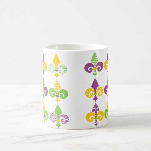 Mardi Gras Lilie Kaffeetasse (Mittel)