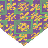 Mardi Gras Lilie Kurzer Tischläufer (Ecke)