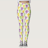 Mardi Gras Lilie Leggings (Vorderseite)