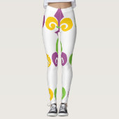 Mardi Gras Lilie Leggings (Vorderseite)