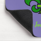 Mardi Gras Lilie Mouse Pad Lila Mousepad (Ecke)