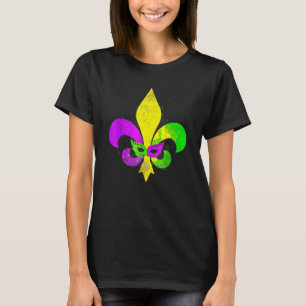 Mardi Gras Lilie New Orleans Carnival T-Shirt
