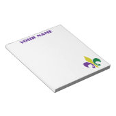 Mardi Gras ~ Lilie Notizblock (angewinkelt)