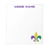 Mardi Gras ~ Lilie Notizblock (Vorderseite)