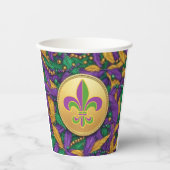 Mardi Gras Lilie Pappbecher (Vorderseite)