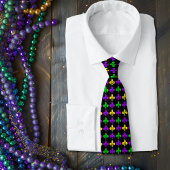 Mardi Gras Lilie Pattern Krawatte