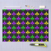 Mardi Gras Lilie Pattern Seidenpapier (Handwerk)