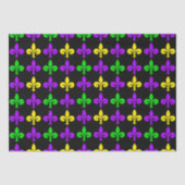 Mardi Gras Lilie Pattern Seidenpapier (Vorderseite)