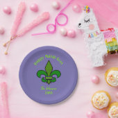 Mardi Gras Lilie Personalisiert Paper Teller (Party)