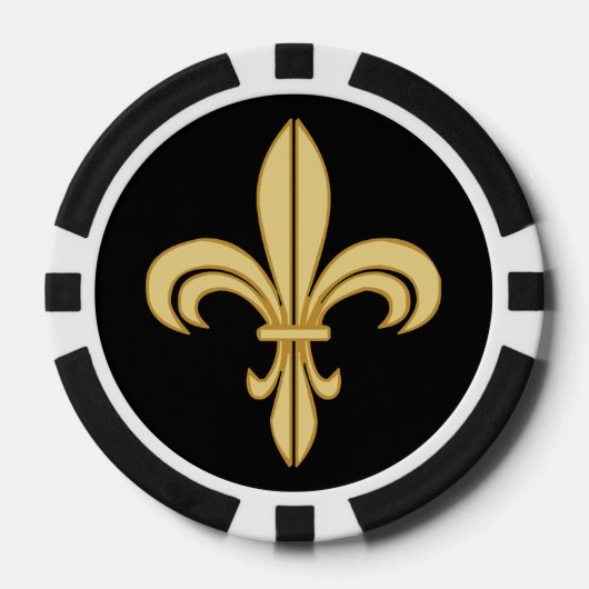 Mardi Gras Lilie Pokerchips (Vorderseite)