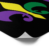 Mardi Gras ~ Lilie Poster (Ecke)