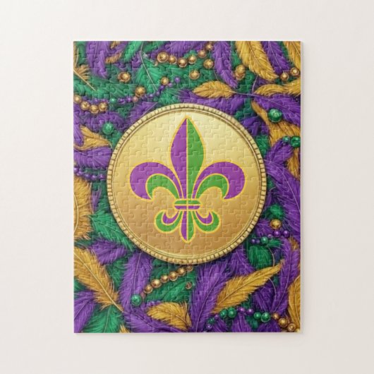 Mardi Gras Lilie Puzzle (Vertikal)