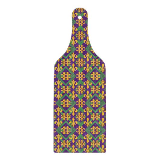 Mardi Gras Lilie Schneidebrett (Vorderseite)