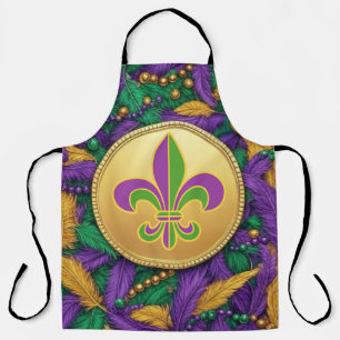 Mardi Gras Lilie Schürze