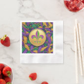 Mardi Gras Lilie Serviette (Beispiel)