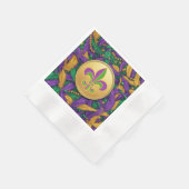 Mardi Gras Lilie Serviette (Ecke)