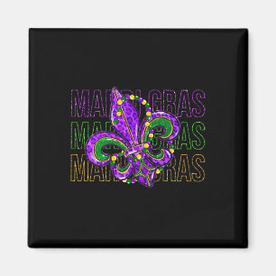 Mardi Gras Lilie Symbol Louisiana Carnival Magnet