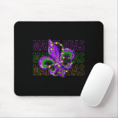 Mardi Gras Lilie Symbol Louisiana Carnival Mousepad (Mit Mouse)