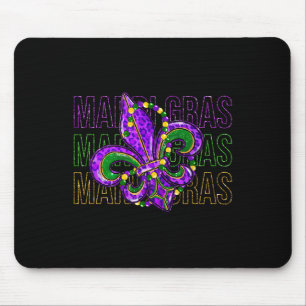 Mardi Gras Lilie Symbol Louisiana Carnival Mousepad