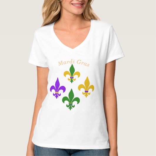 Mardi Gras Lilie T - Shirt (Vorderseite)