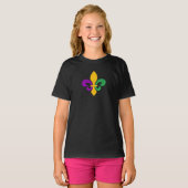 Mardi Gras Lilie T - Shirt (Vorne ganz)
