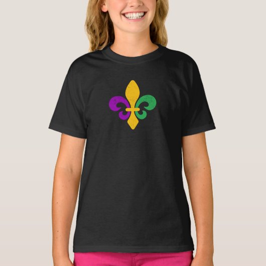 Mardi Gras Lilie T - Shirt (Vorderseite)