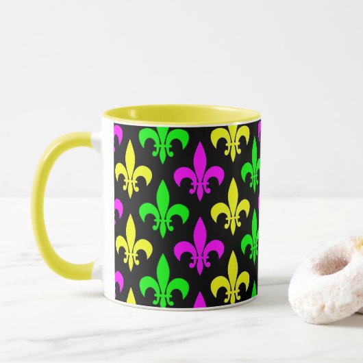 Mardi Gras Lilie Tasse (Mit Donut)
