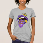 Mardi Gras Lips-Mardi Gras Beads Fat-Mardi Gras T-Shirt (Vorderseite)