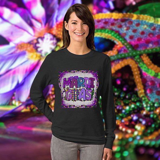 Mardi Gras Long Sleeve T - Shirt