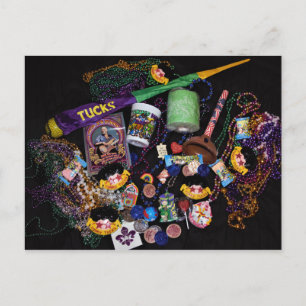 Mardi Gras Loot Postkarte