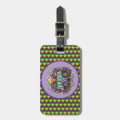 Mardi Gras Luggage Tag Gepäckanhänger (Vorderseite vertikal)