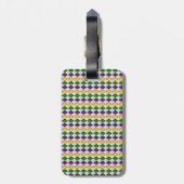 Mardi Gras Luggage Tag Gepäckanhänger (Rückseite vertikal)