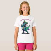 Mardi Gras Madness T Rex Dinosaur Bead Mardi Grawr T-Shirt (Vorne ganz)