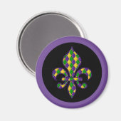 Mardi Gras Magnet (Vorderseite/Rückseite)