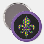 Mardi Gras Magnet (Vorderseite/Rückseite)