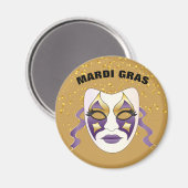 Mardi Gras Magnet (Vorderseite/Rückseite)