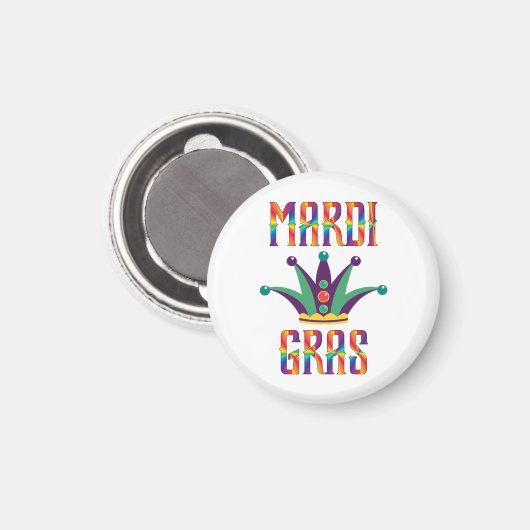 Mardi Gras Magnet (Vorderseite/Rückseite)
