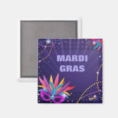 Mardi Gras Magnet (Vorderseite/Rückseite)