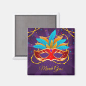 Mardi Gras Magnet (Vorderseite/Rückseite)