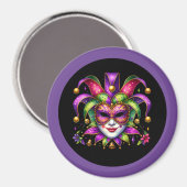 Mardi Gras Magnet (Vorderseite/Rückseite)