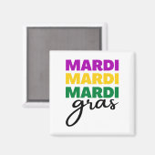 Mardi Gras Magnet (Vorderseite/Rückseite)